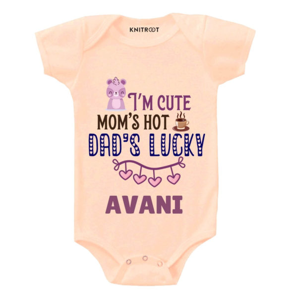 I’m cute mom’s Dad’s Luck Baby Romper