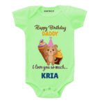 Love You Dad Birthday Baby Clothes