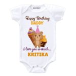 Love You Dad Birthday Baby Clothes