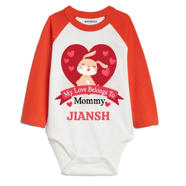 My love belong to mommy baby clothes