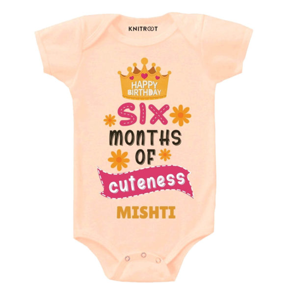 Six Months Birthday Baby wear