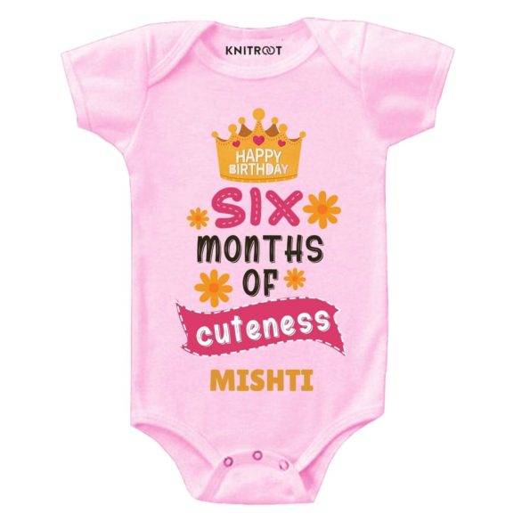 Six Months Birthday Baby wear