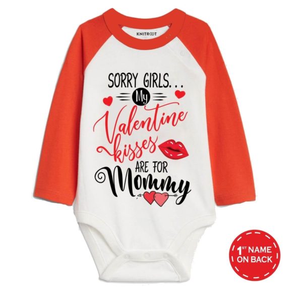 Sorry girls my Valentine kisses for Mommy Baby Romper