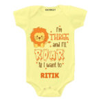 Three and i’ll roar Toddler outfit