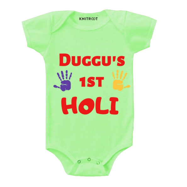 1st Holi Personalized Baby Outfit