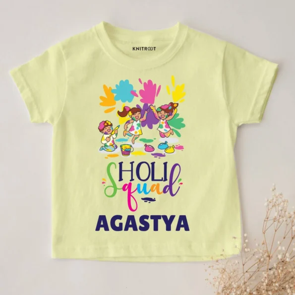 Holi Squad Personalized Baby Onesie
