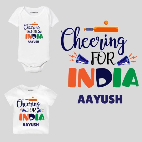 Cheering for India Kids Outfit