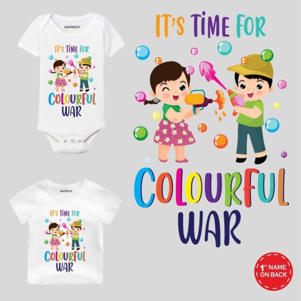 Colourful War Kids Outfit