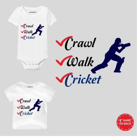 Crawl Walk Cricket Baby wear