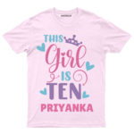 Girl is 10 Kids T-shirt