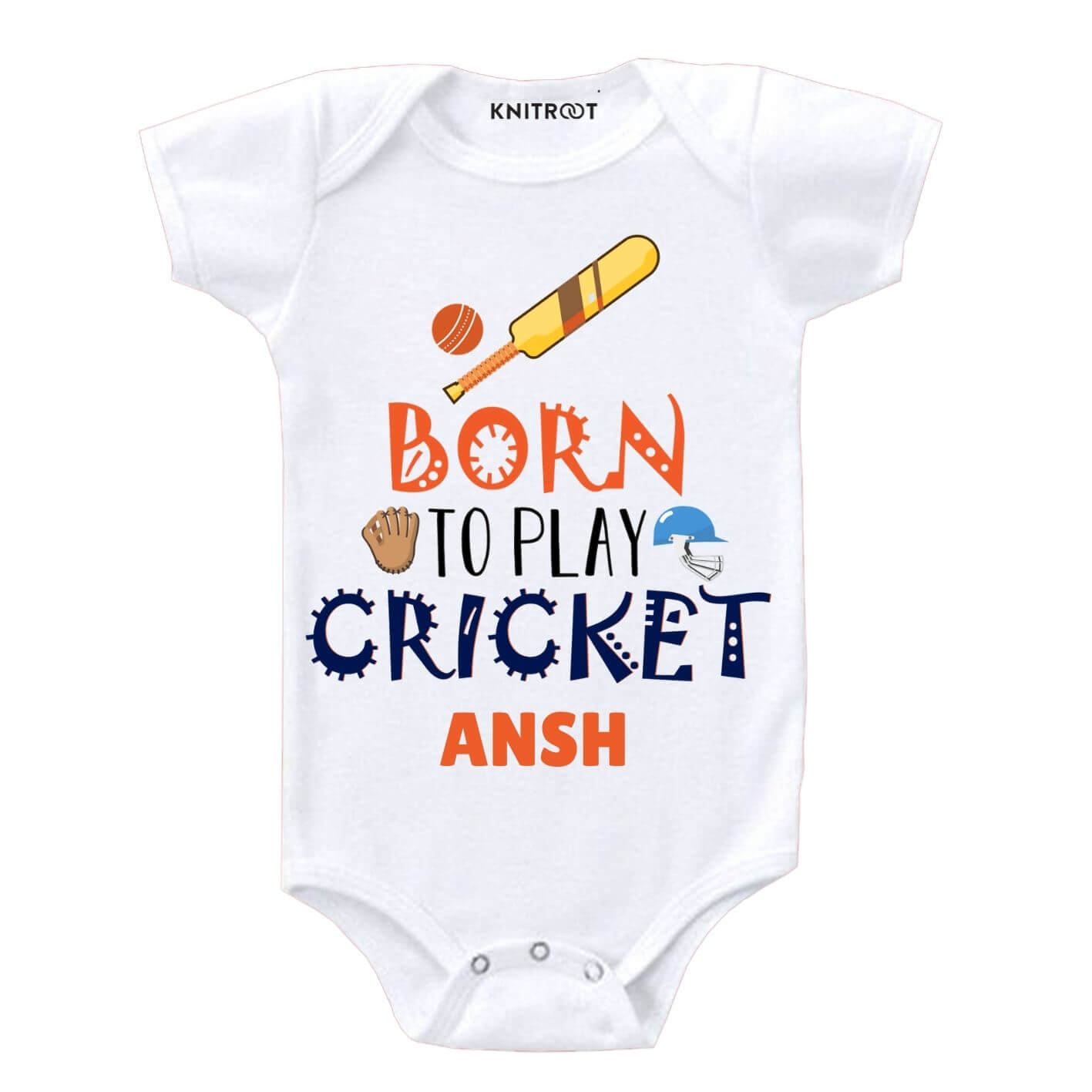 Girls Baby T-shirt Tees Clothing for Boys Born to Go Cricket with My Auntie