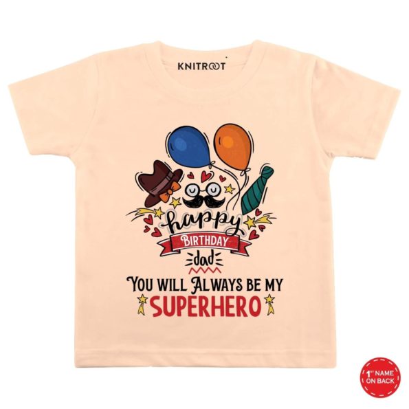 Superhero Dad Birthday Kids wear