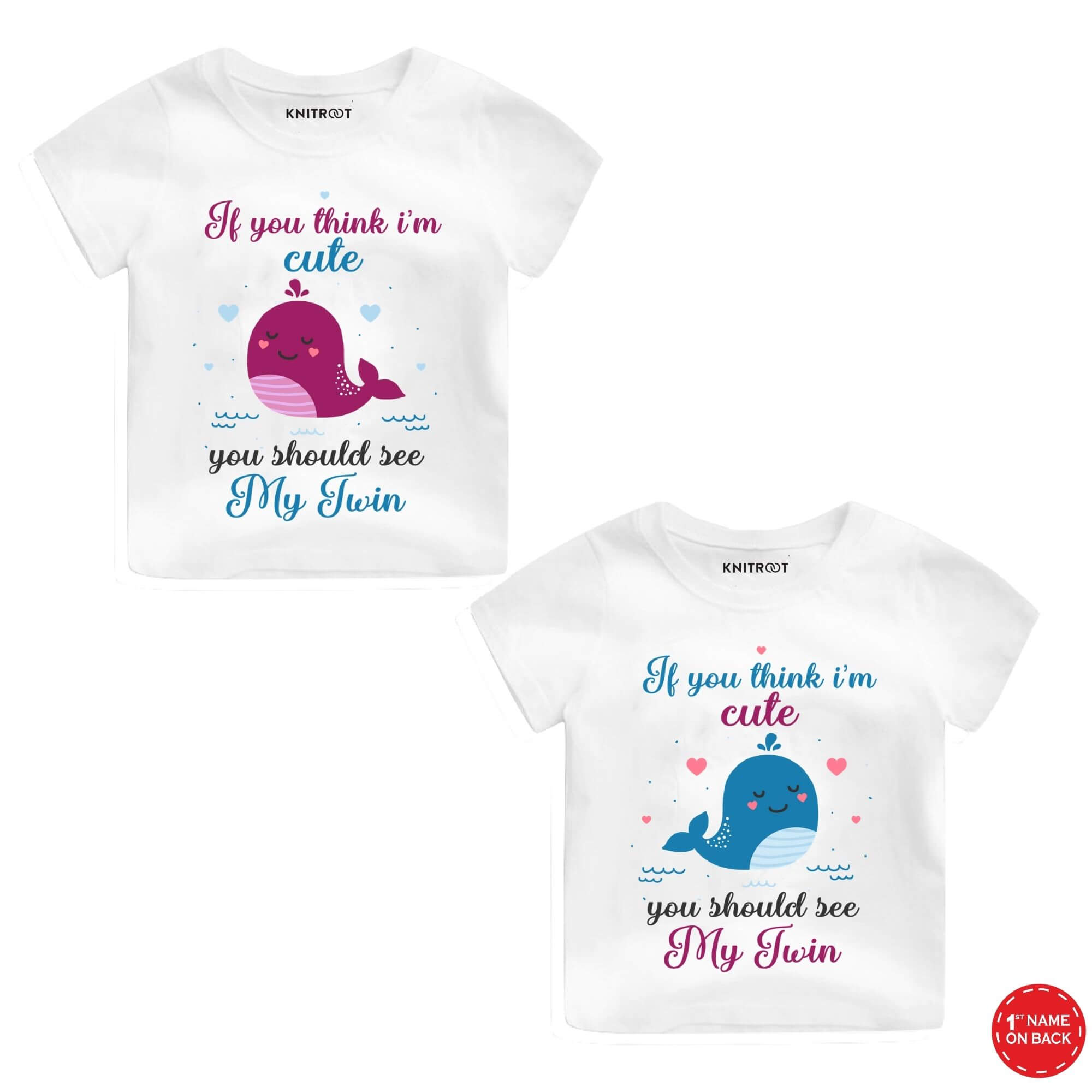 Matching Clothes For Siblings | Customized Twins Baby Clothes | KNITROOT