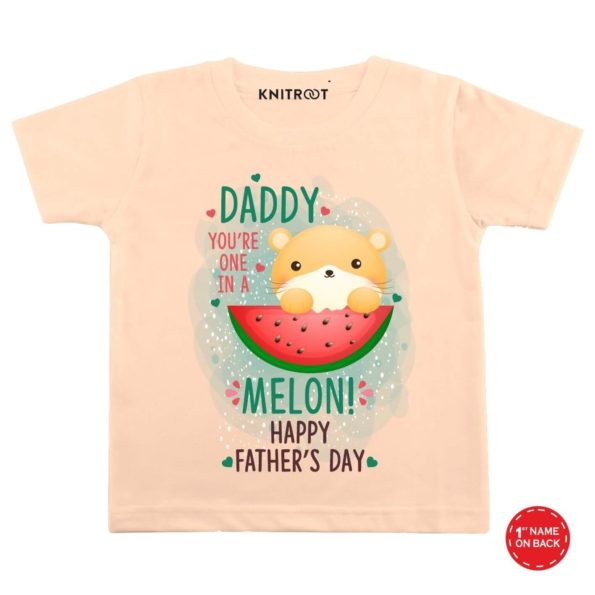 Daddy one in melon baby wear