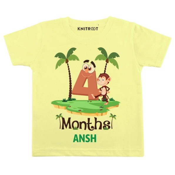 Monkey Theme 4 Month Birthday clothes