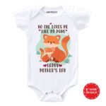 happy mothers day onesie and tees fox design