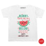 happy mothers day onesie and tees watermelon design