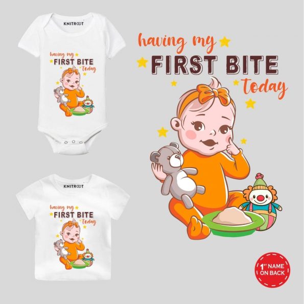 First Bite Baby Outfit