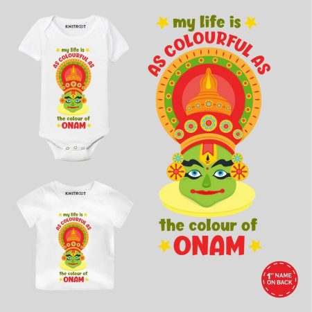 Colourful Onam Baby Wear
