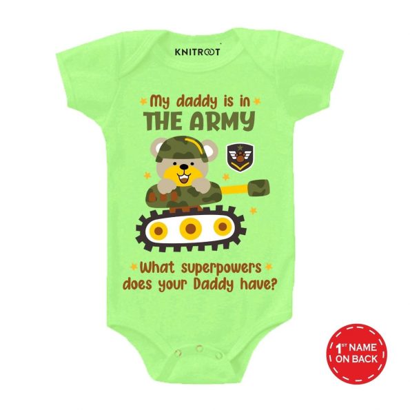Daddy is in Army Kids Outfit