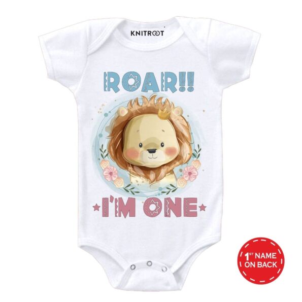Roar I’m One Baby Outfit w r