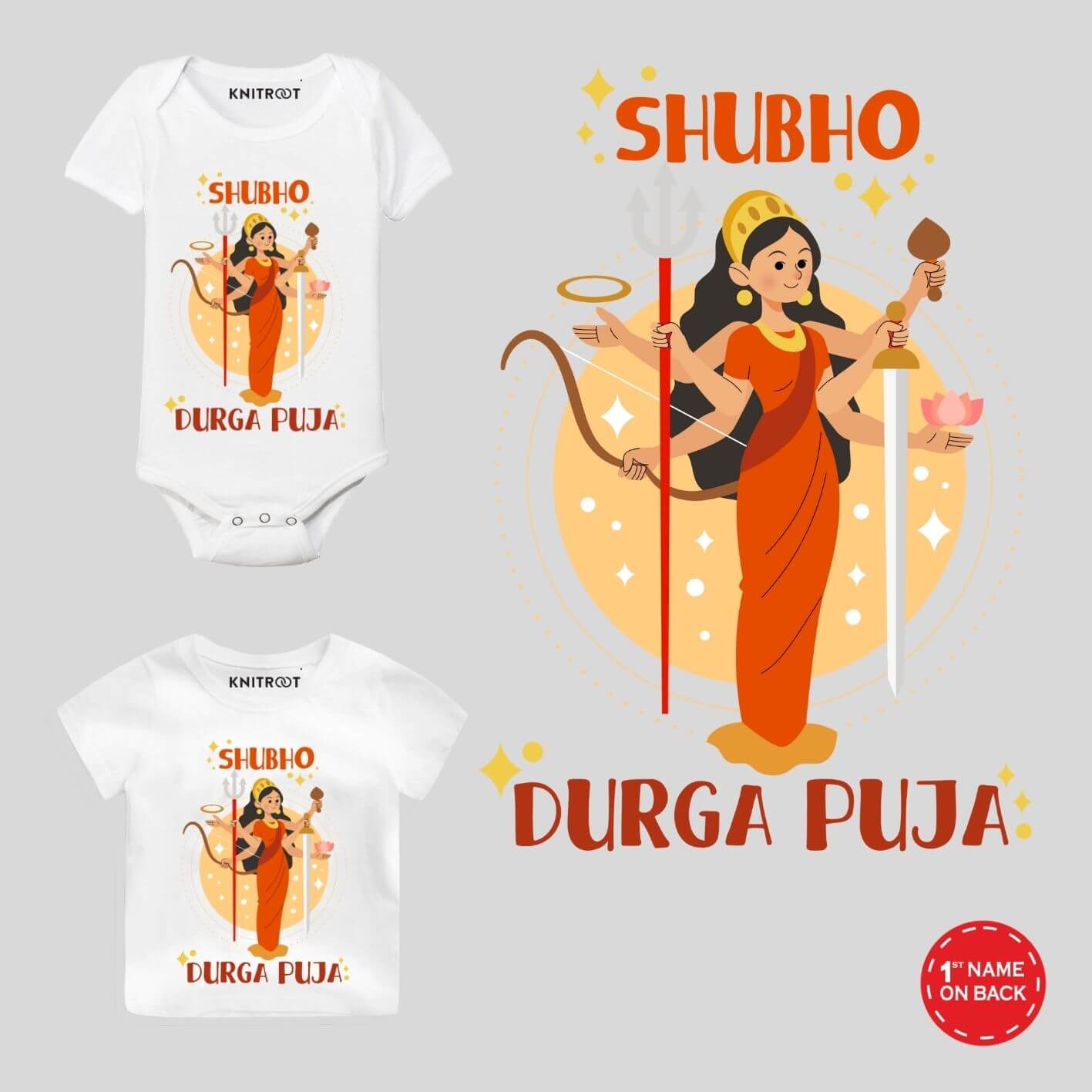 Premium Vector | Vector illustration of happy durga puja