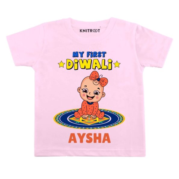 Girl First Diwali Baby Wear pi t