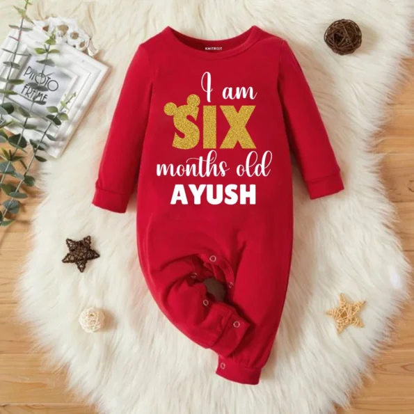 6 month birthday shirt