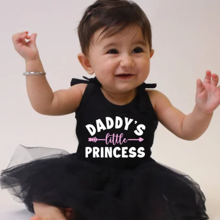 Daddy's Princess Black Tutu Onesie