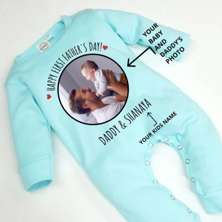 First Fathers Day Photo Jumpsuit