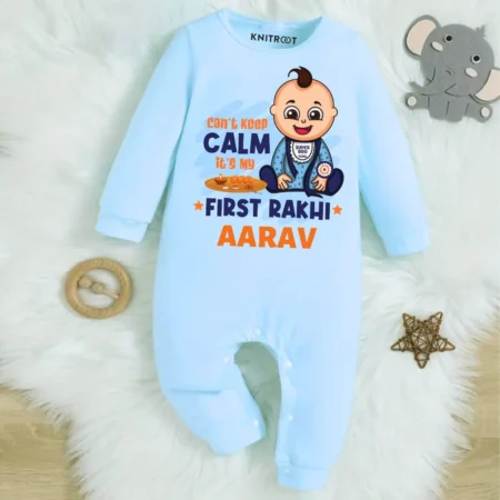 Keep Clam it's First Rakhi Jumpsuit