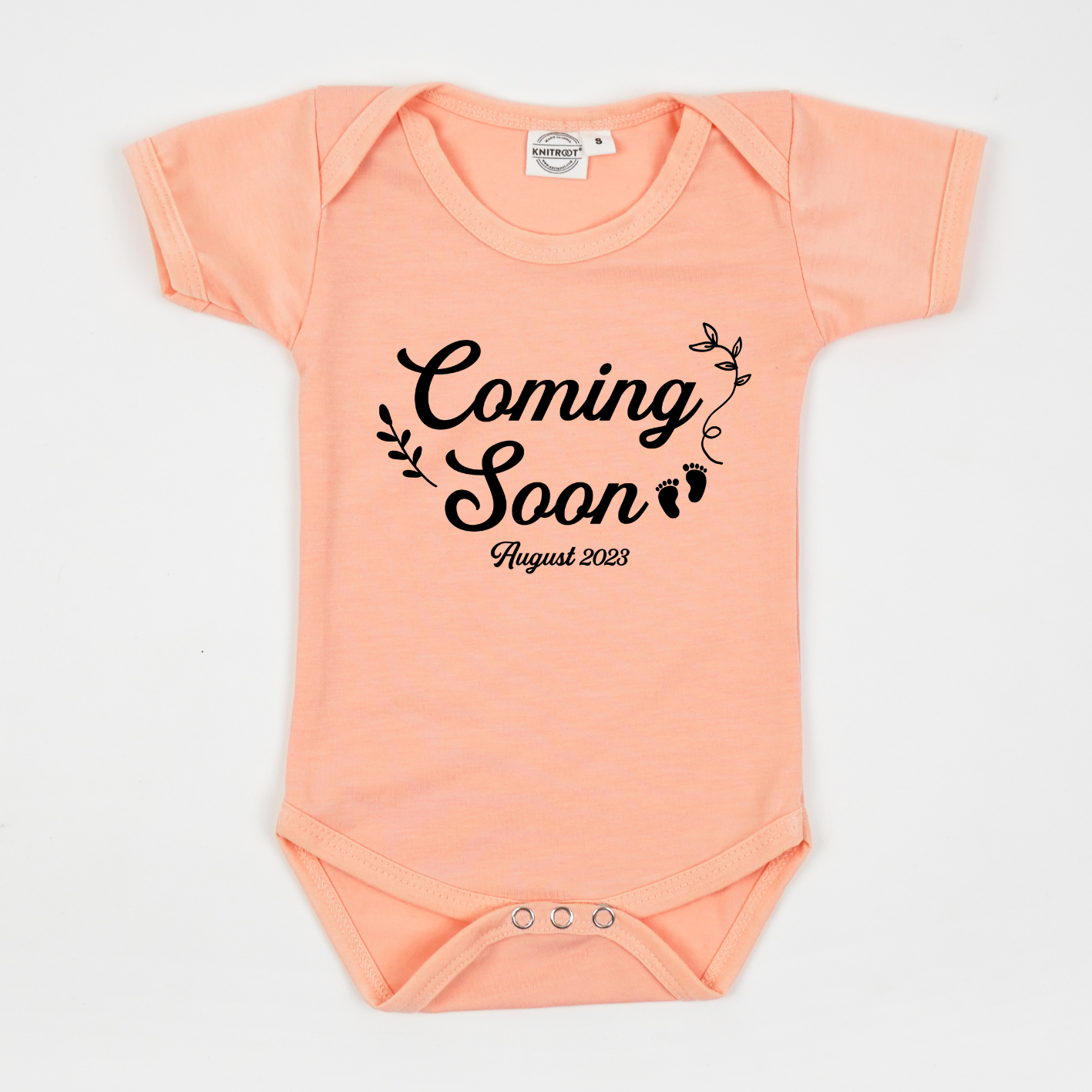 Pregnancy Announcement Coming Soon Baby Onesie 3 Months