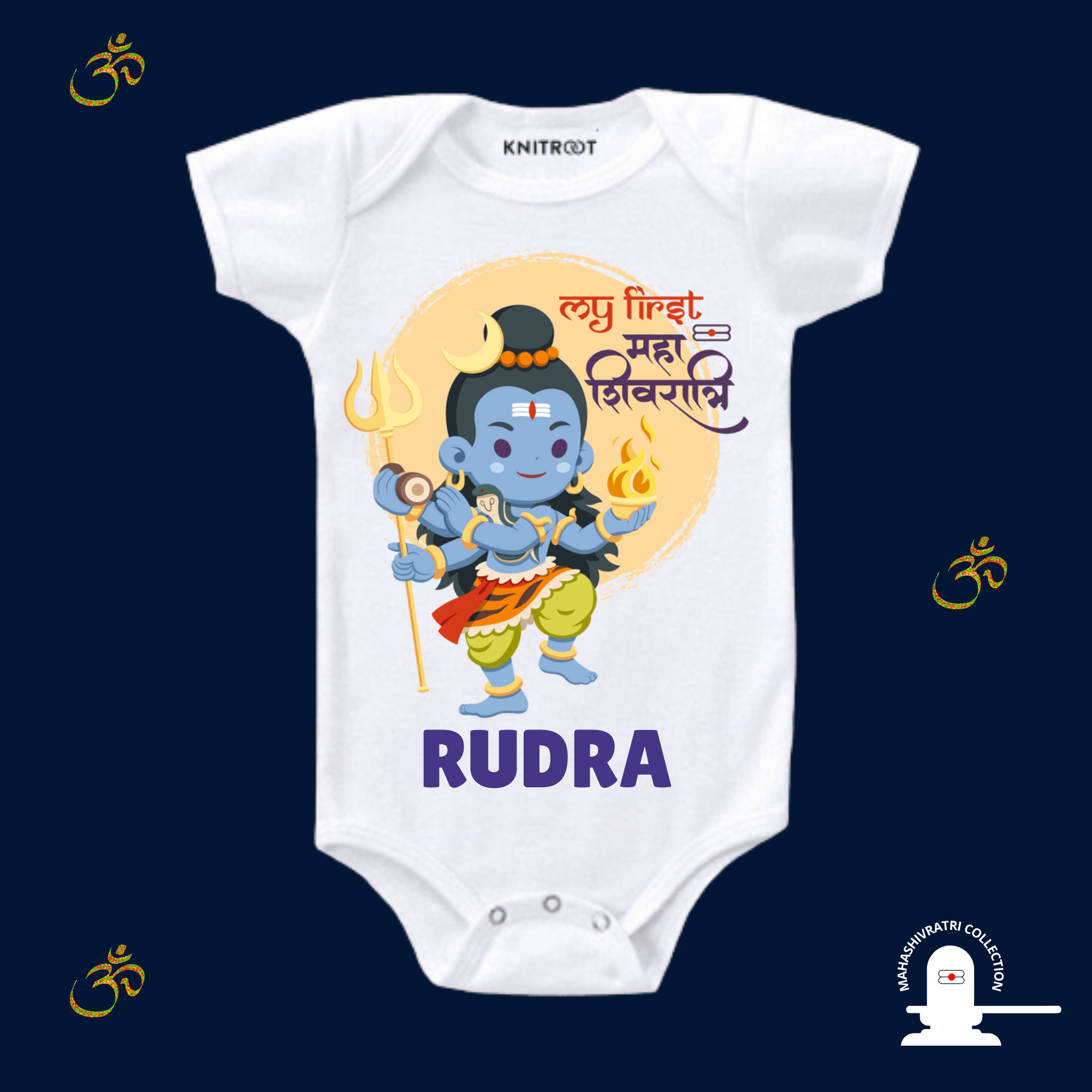 Shivratri 2023 Awsome Baby Boy T shirt/Onesie | Baby Clothes | KNITROOT