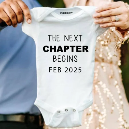 First pregnancy announcement baby onesie