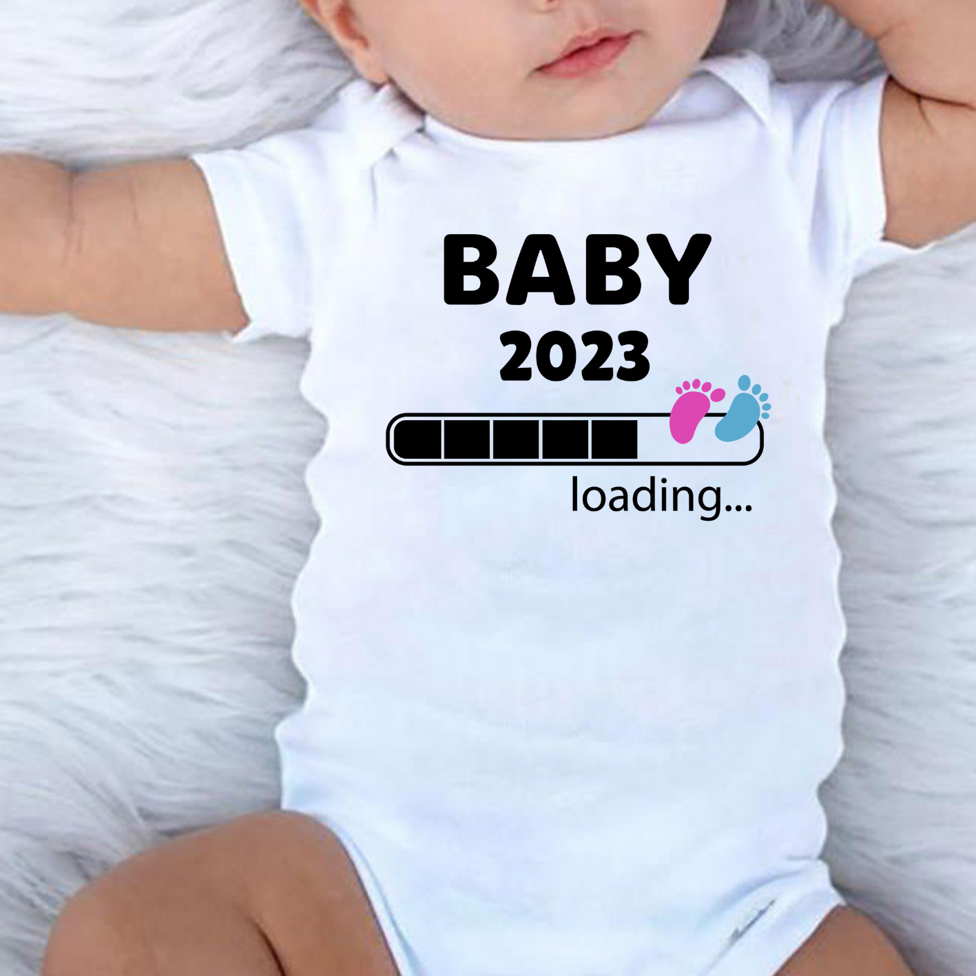 Funny Pregnancy Announcement Baby Onesie 2023, Custom Clothe
