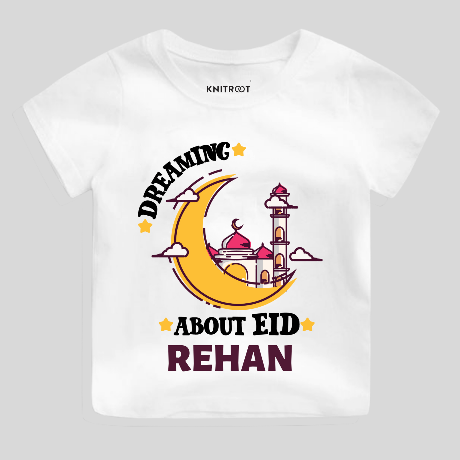 Blooming Eid Kids Shirt - Marigold