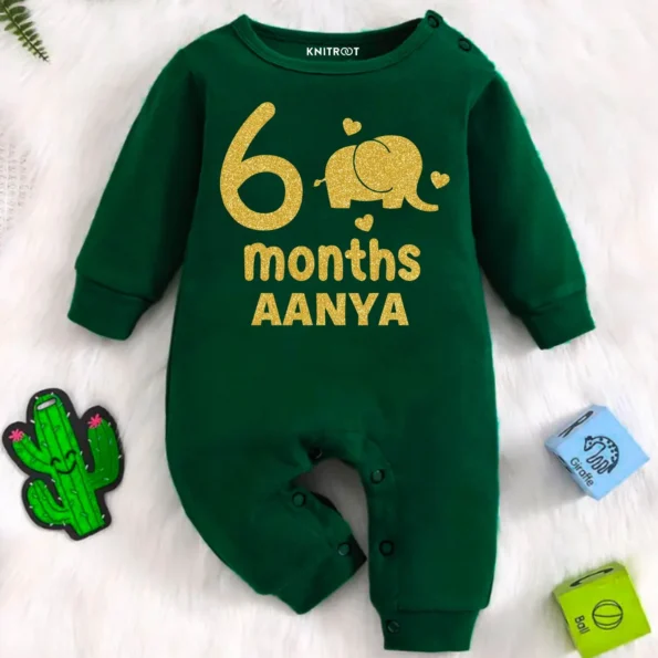 Glitter Six Month Kid’s Jumpsuit Newborn Clothing