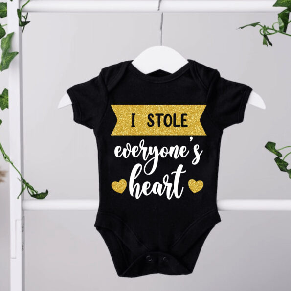 I Stole Everyone’s Heart Newborn Onesie