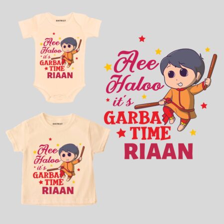 Boy's Aee Haloo It's Garba Time Outfit