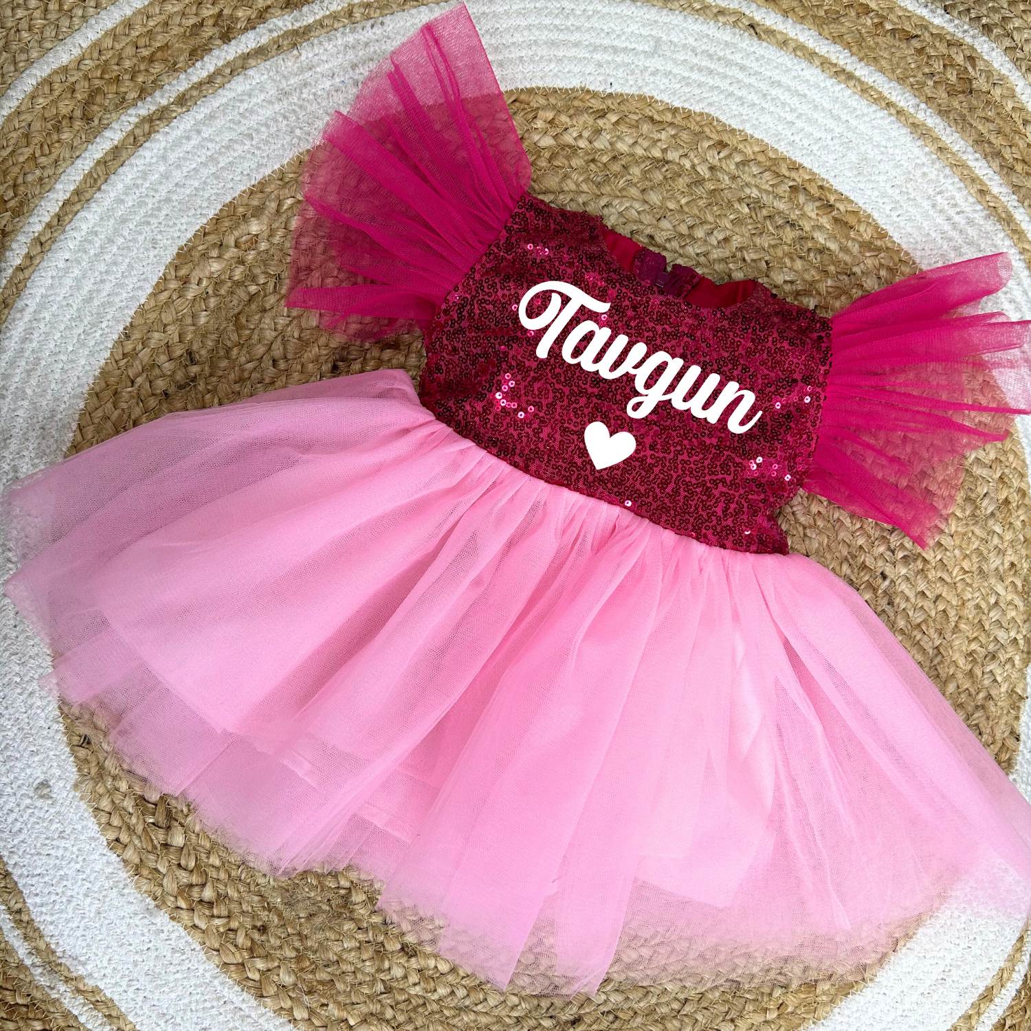Baby Girl Pageant Princess Dresses Toddler Summer Elegant Pink Sequin –  marryshe