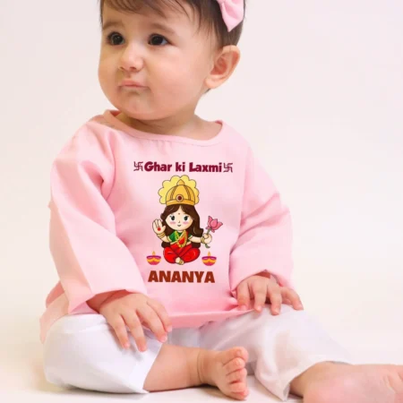 pink kurta for baby