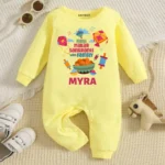 My First Makar Sankranti With Family Jumpsuit For Kids